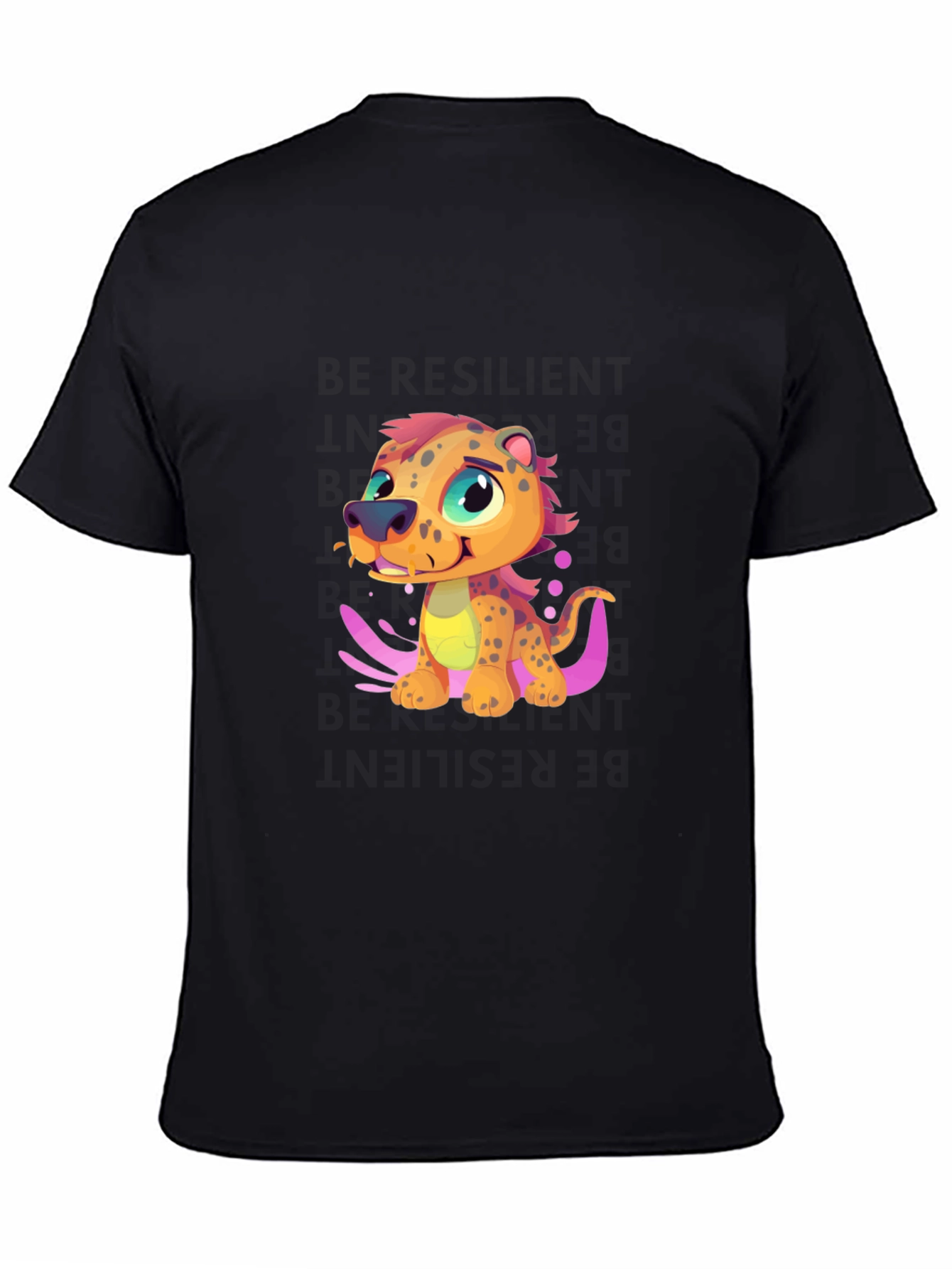 Cartoon Leopard T-Shirt - Fun Graphic Tee