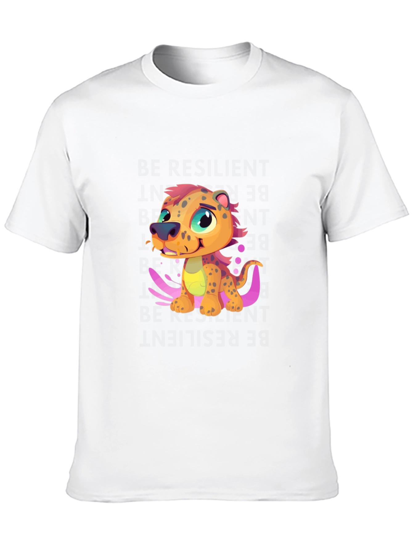 Cartoon Leopard T-Shirt - Fun Graphic Tee