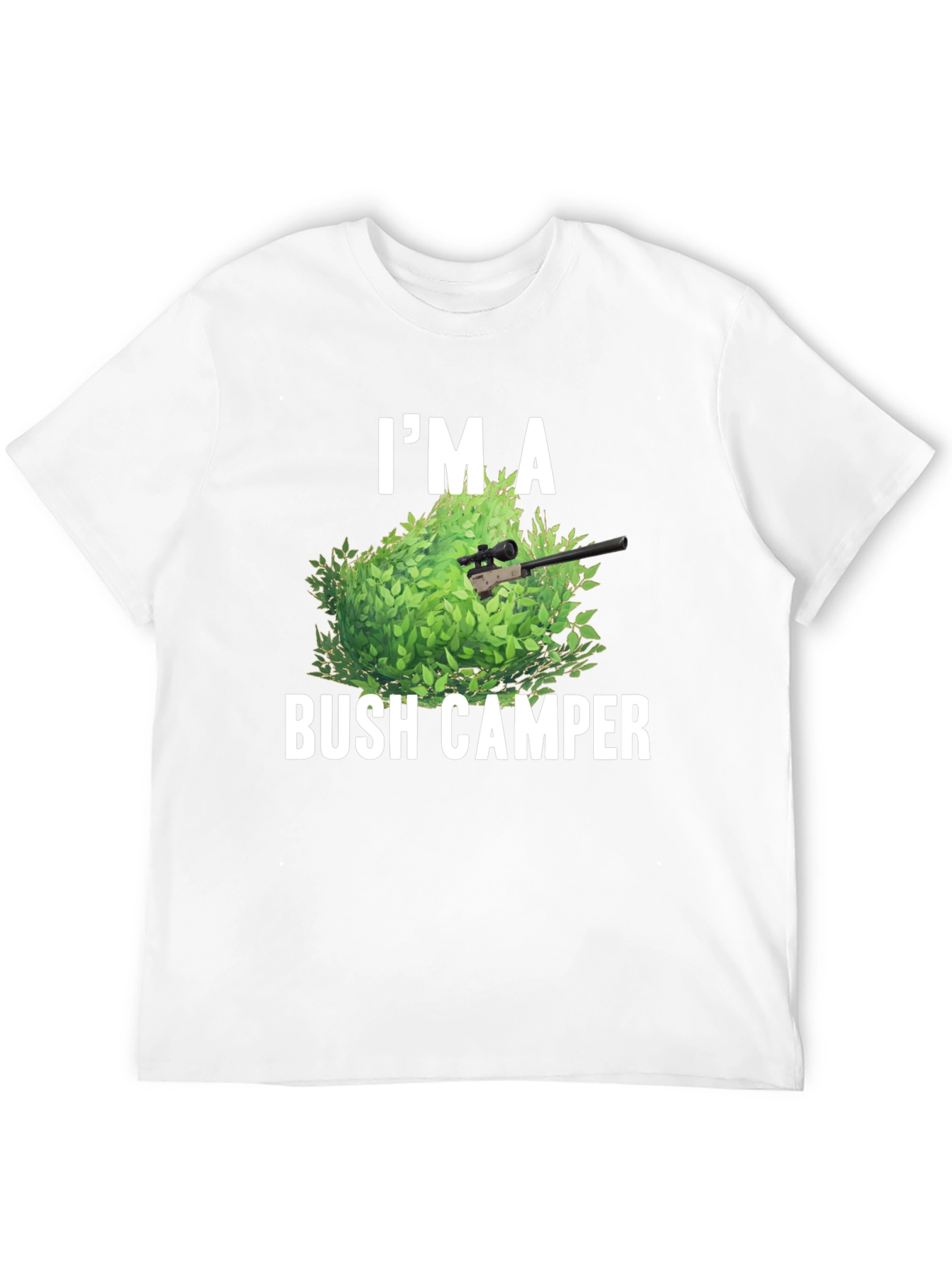 Bush Camper Graphic Tee - Funny Gaming Shirt