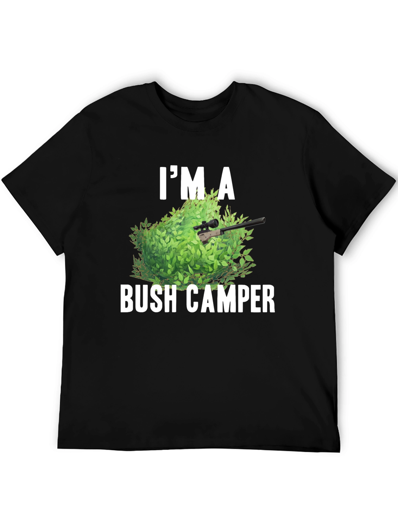 Bush Camper Graphic Tee - Funny Gaming Shirt
