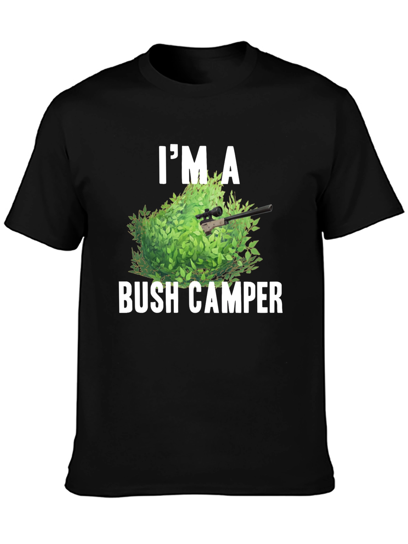 Bush Camper Graphic Tee - Funny Gaming Shirt