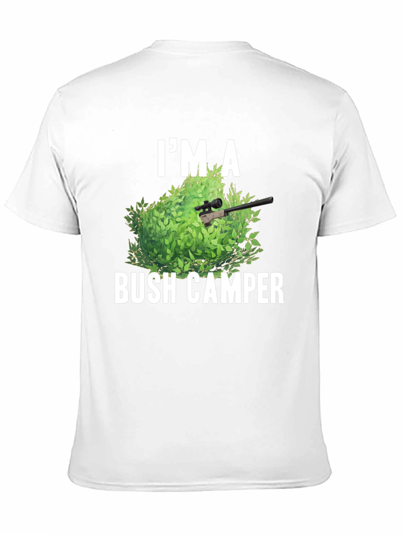 Bush Camper Graphic Tee - Funny Gaming Shirt