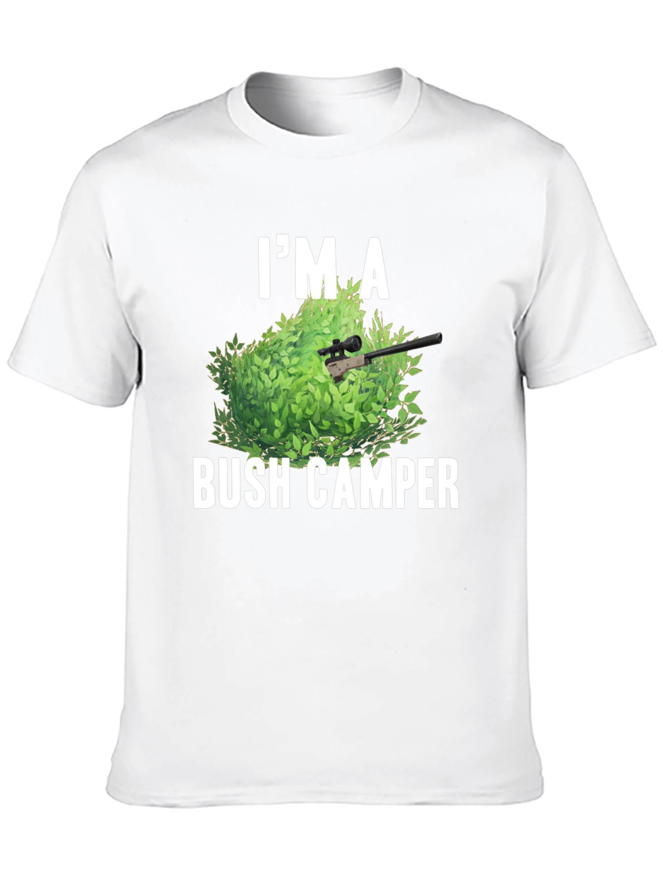 Bush Camper Graphic Tee - Funny Gaming Shirt
