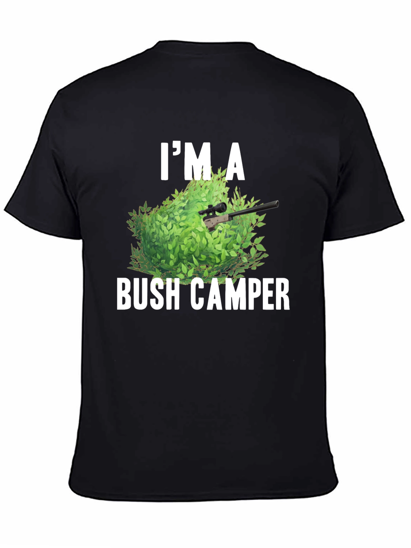 Bush Camper Graphic Tee - Funny Gaming Shirt