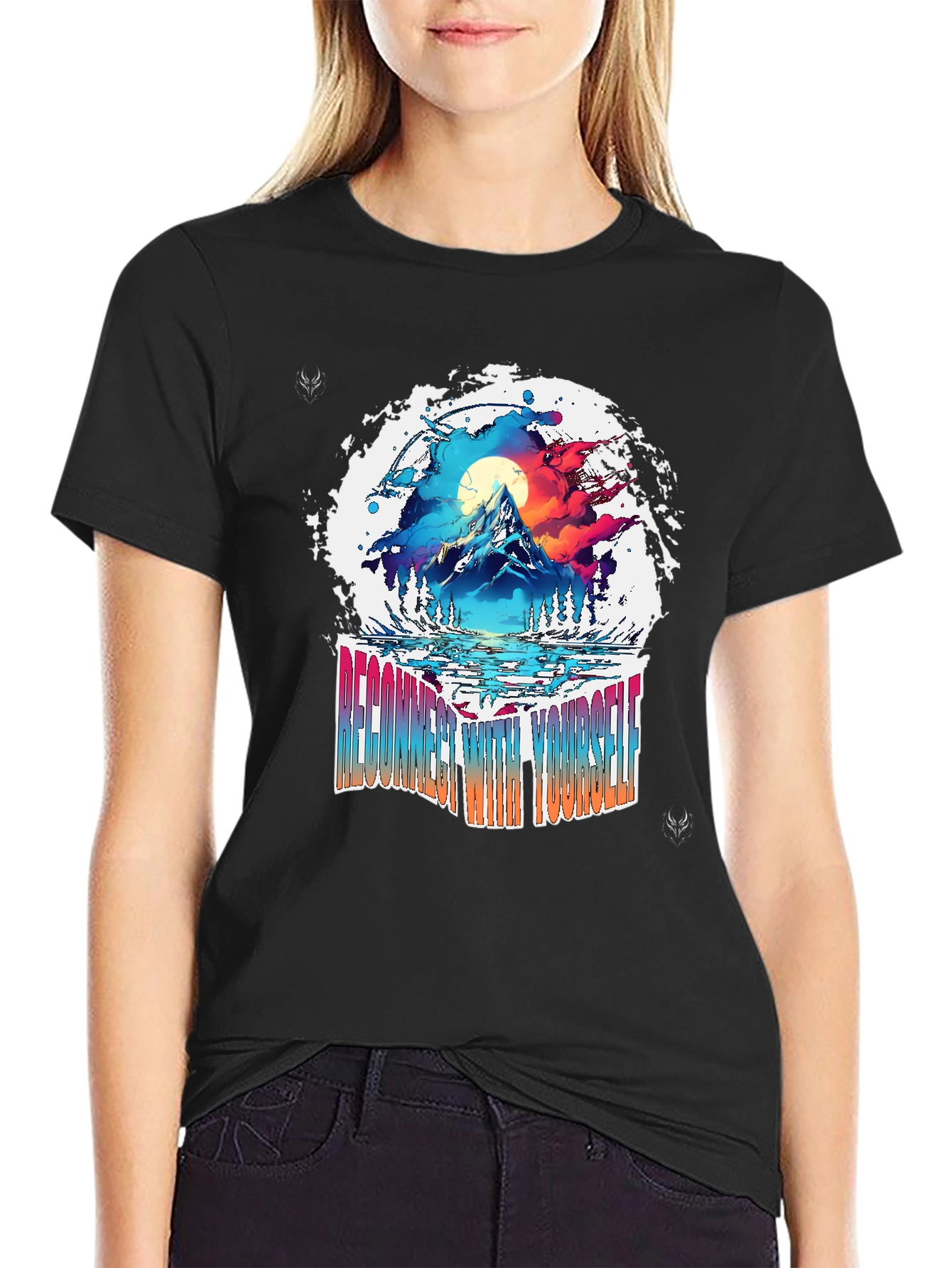 Reconnect With Yourself Black T-Shirt