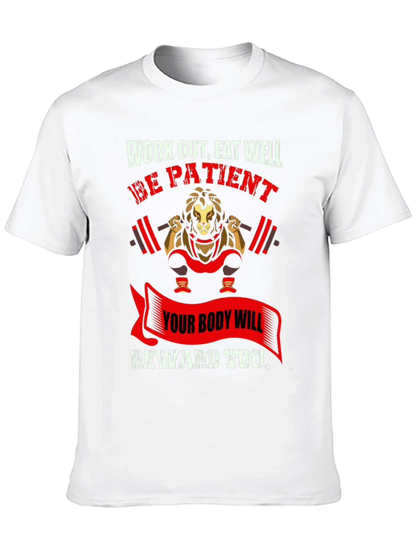 Workout Lion Graphic T-Shirt
