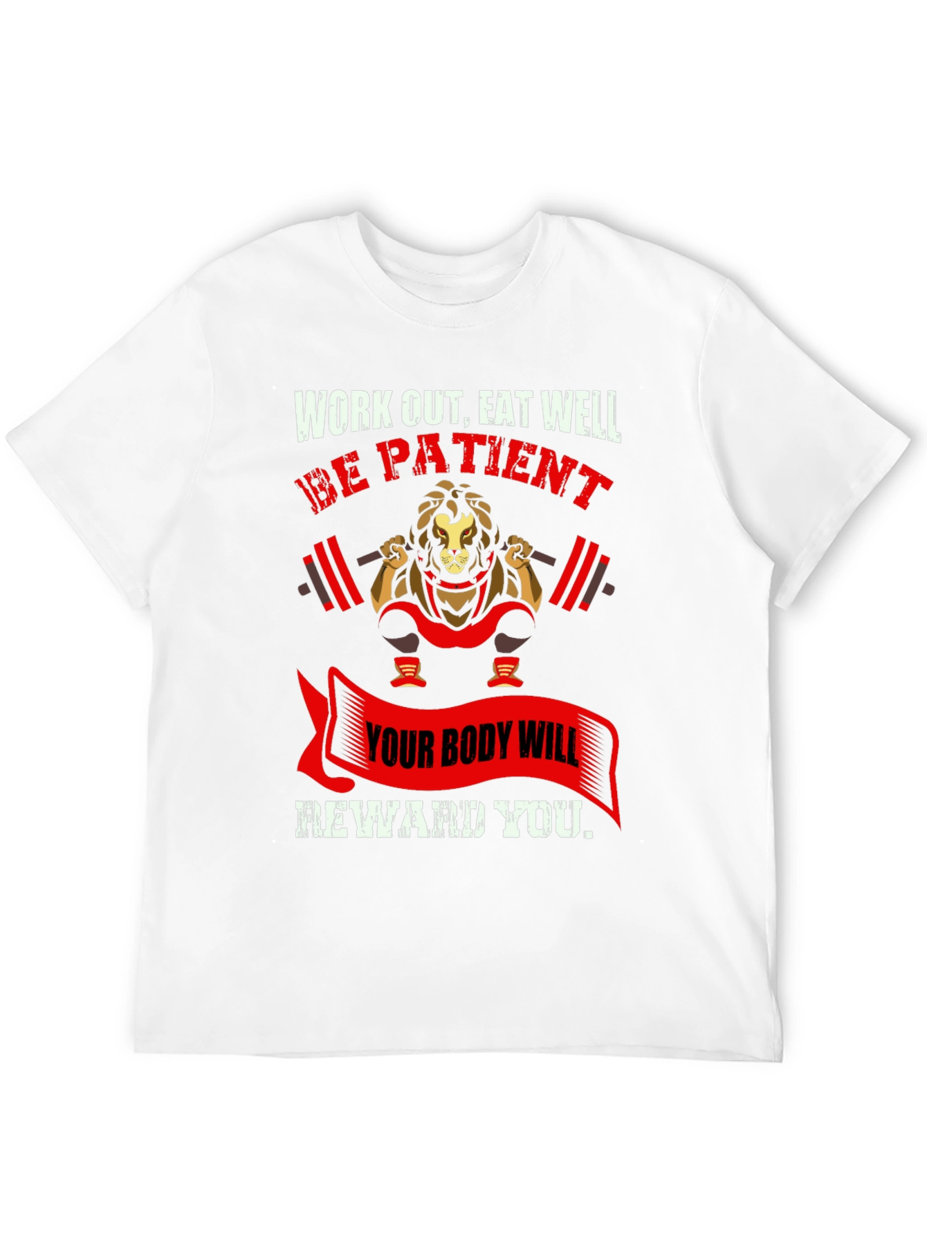 Workout Lion Graphic T-Shirt