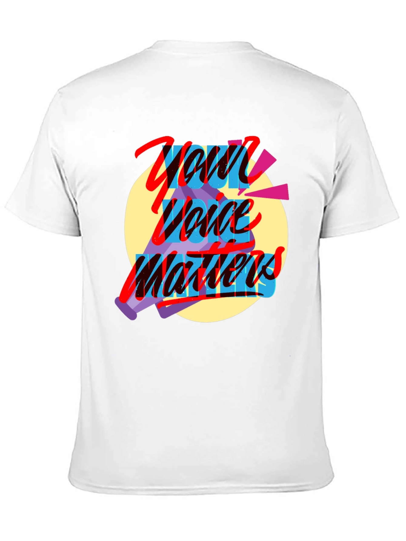 Your Voice Matters Graphic Tee - Black