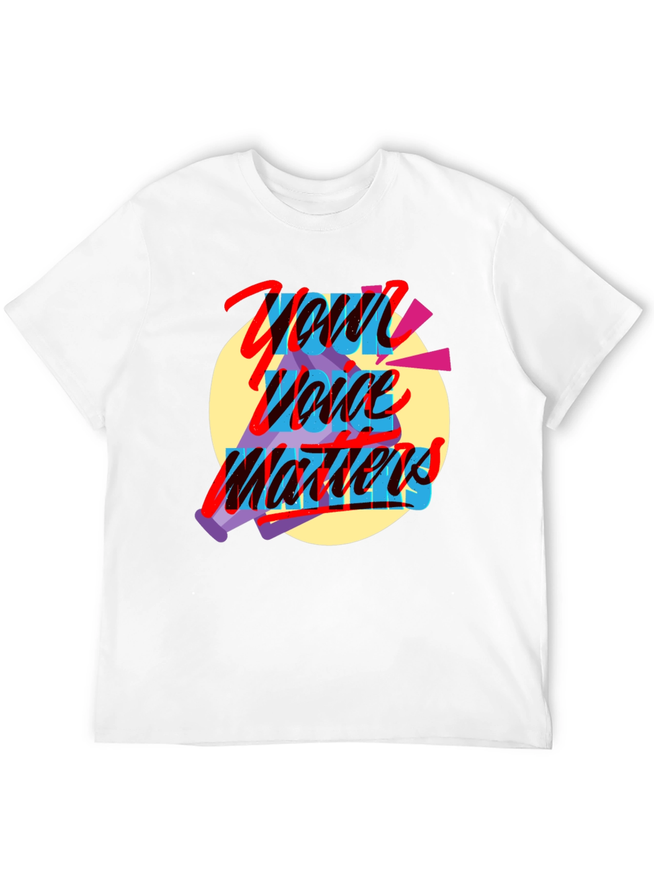 Your Voice Matters Graphic Tee - Black