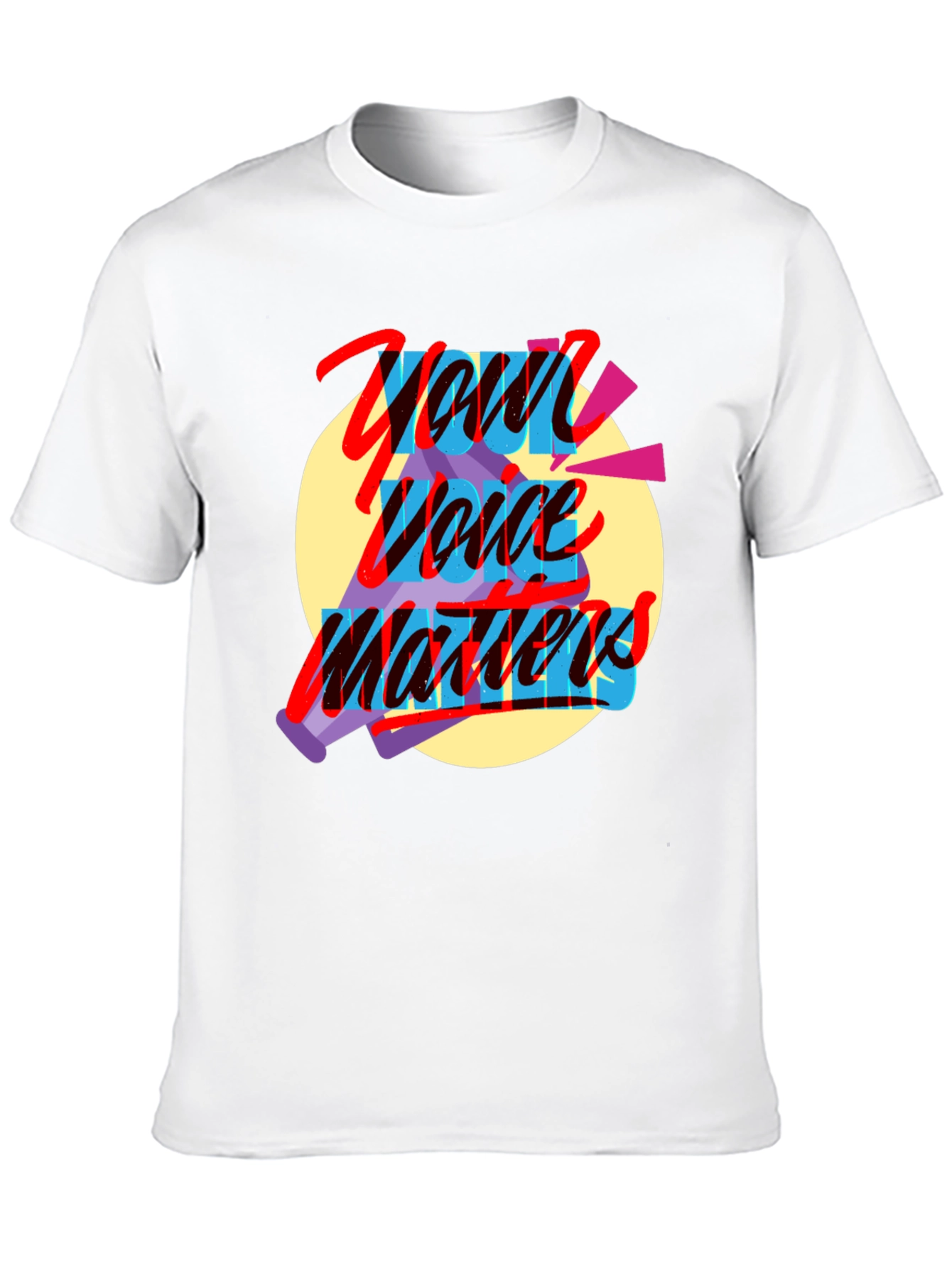 Your Voice Matters Graphic Tee - Black