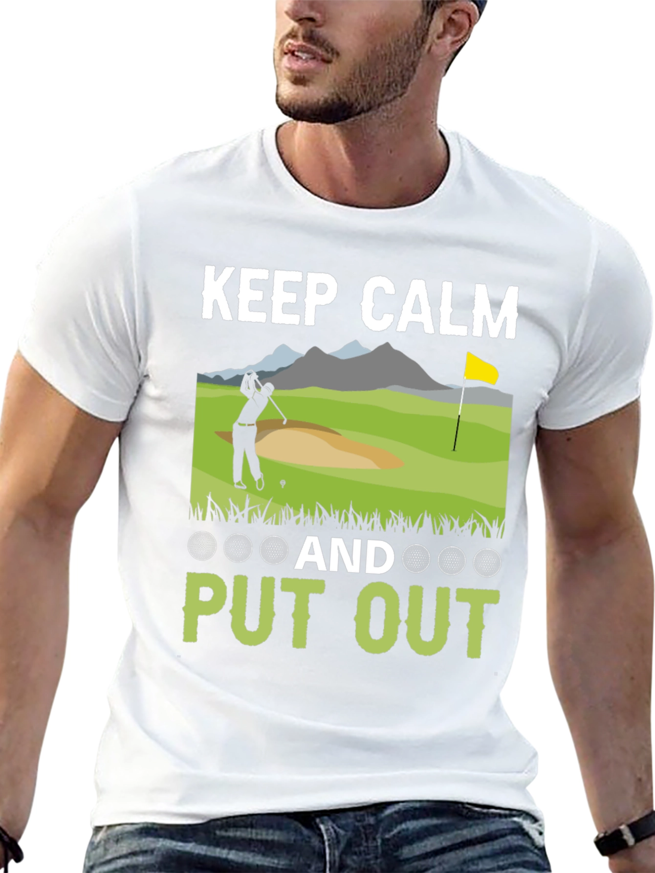 Keep Calm & Put Out Funny Golf T-Shirt