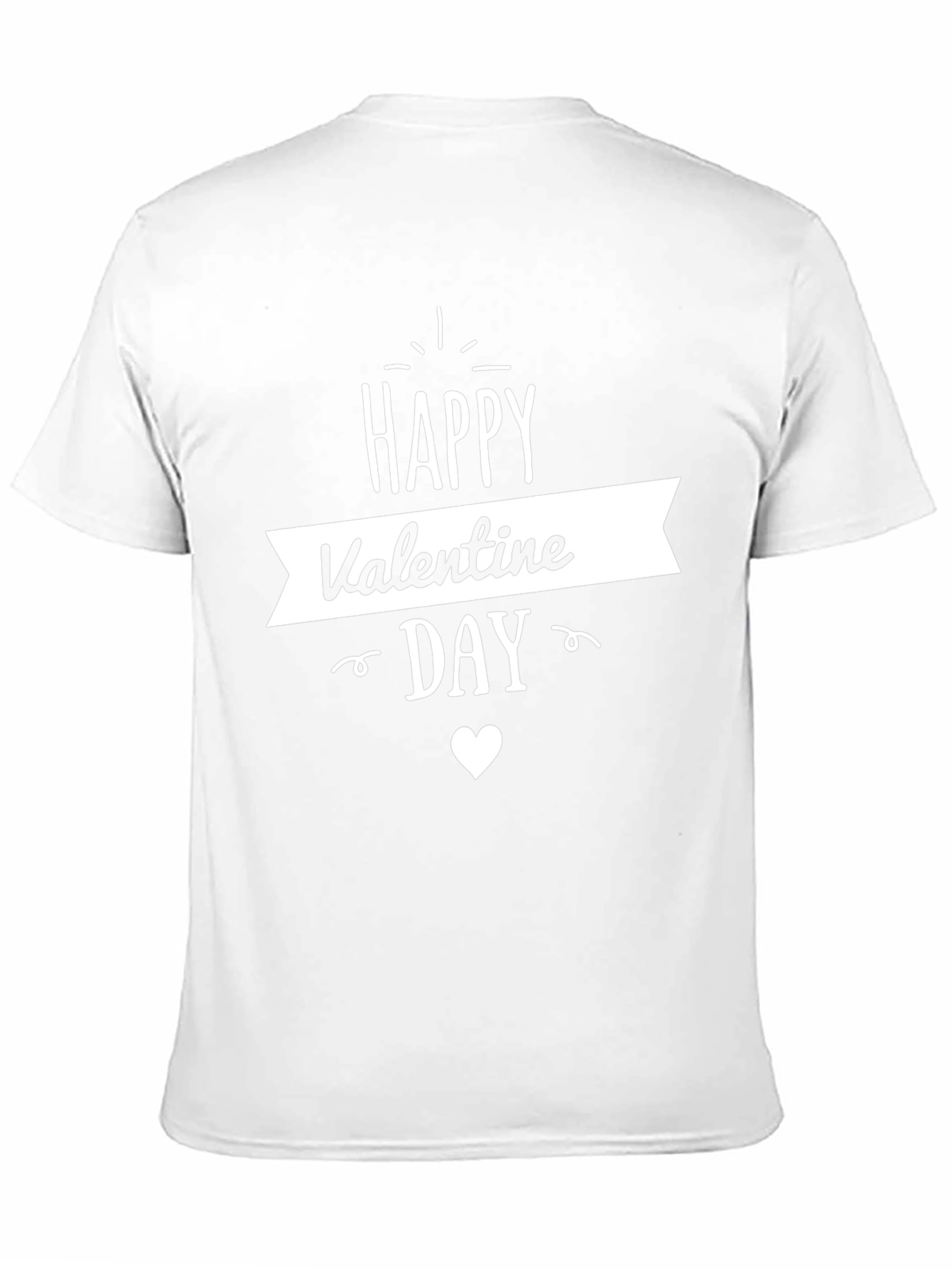 Happy Valentine Day Black T-Shirt