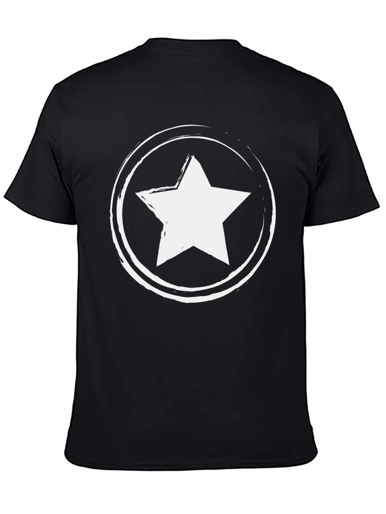 Star Graphic T-Shirt - Casual Black Tee