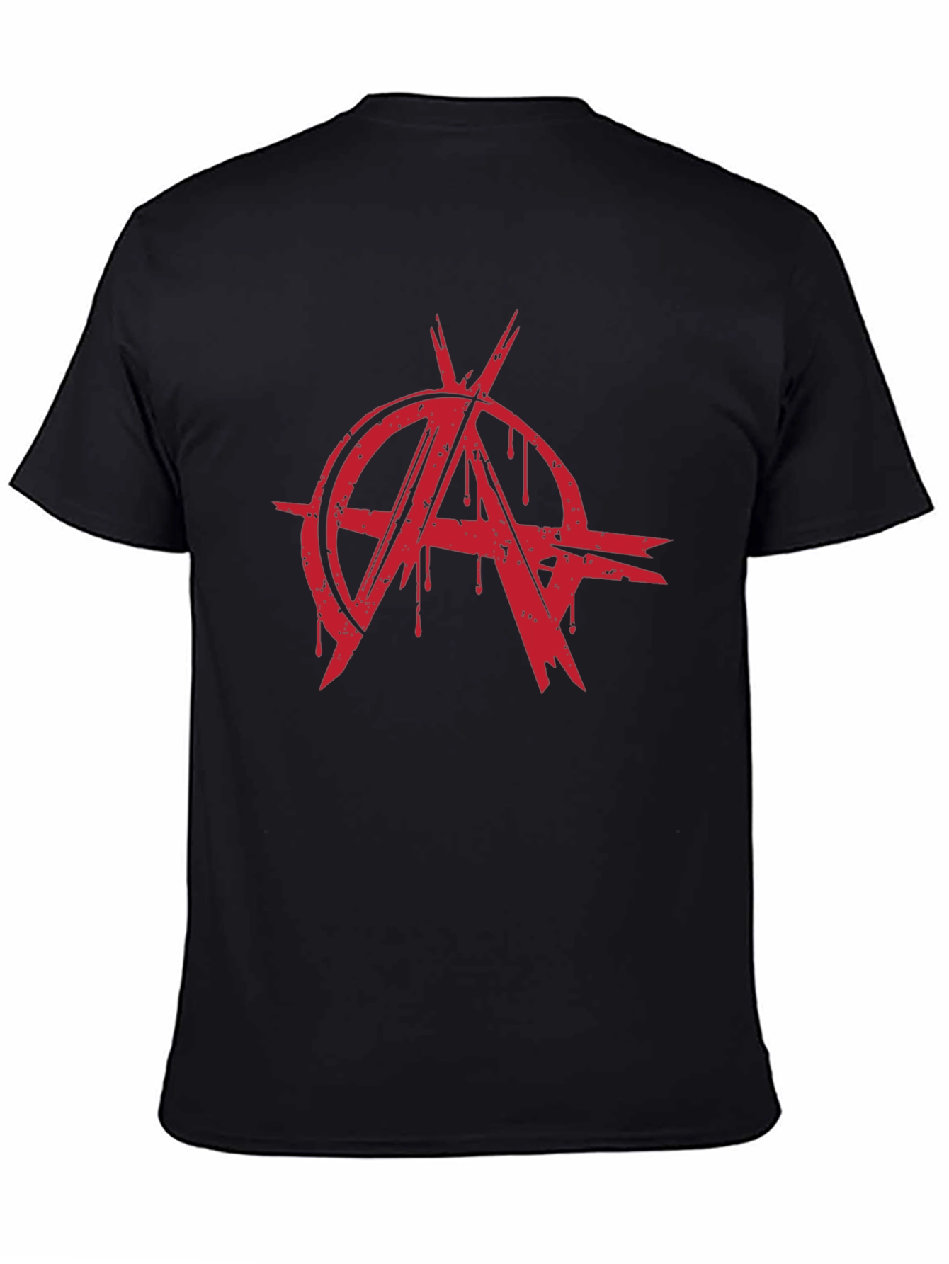 Anarchy Symbol T-Shirt - Bold Red Graphic Print