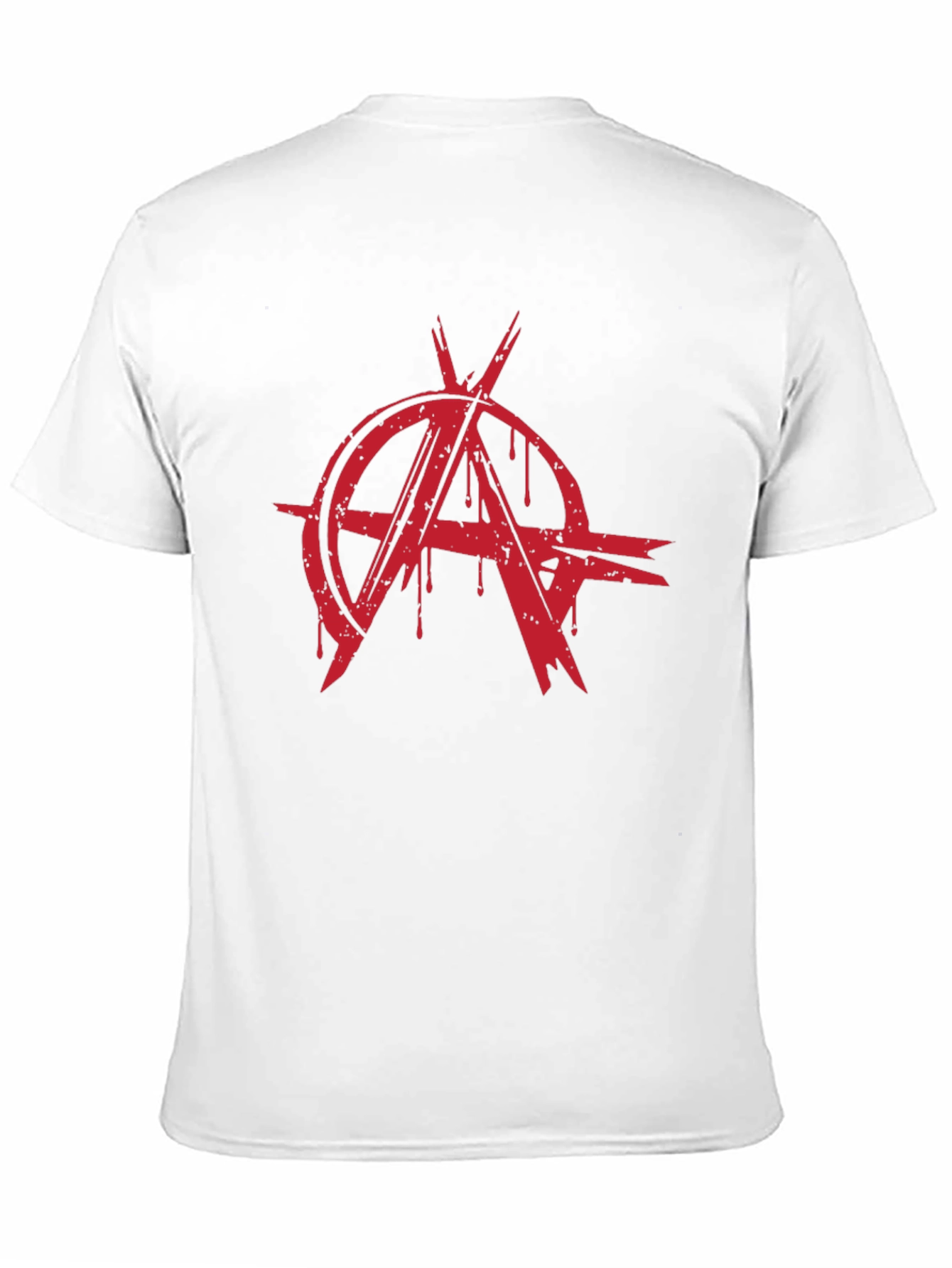 Anarchy Symbol T-Shirt - Bold Red Graphic Print