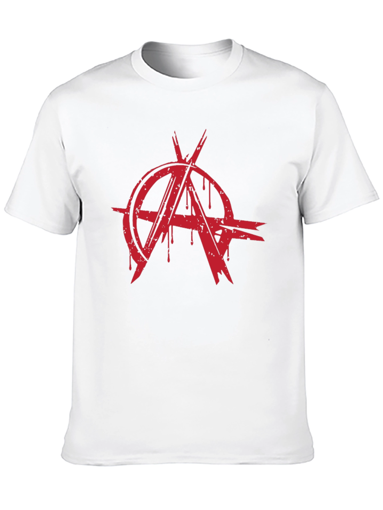 Anarchy Symbol T-Shirt - Bold Red Graphic Print