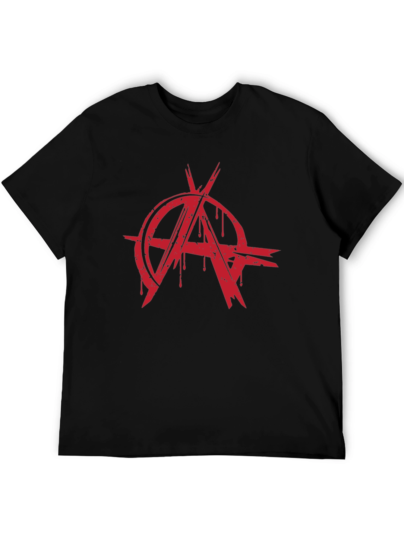 Anarchy Symbol T-Shirt - Bold Red Graphic Print