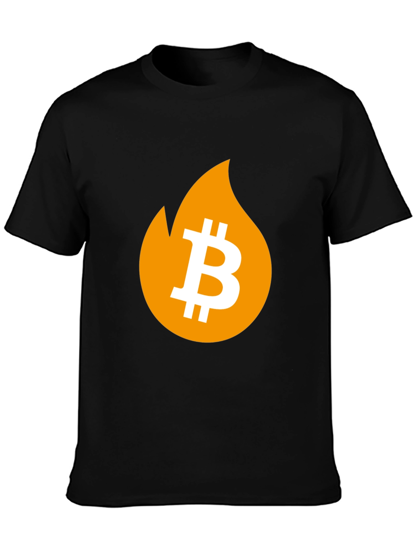 Bitcoin Flame Graphic T-Shirt - Crypto Fashion