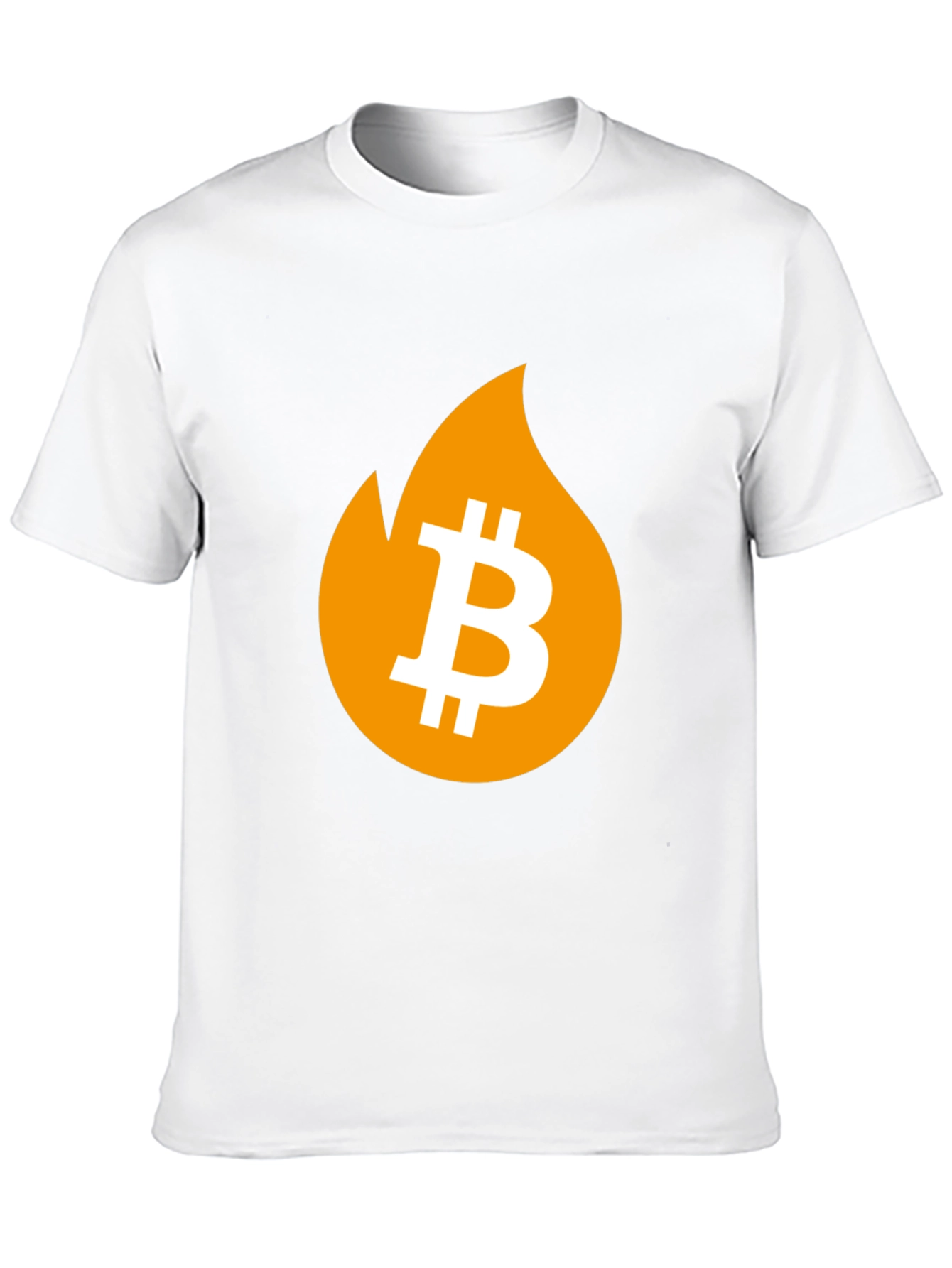 Bitcoin Flame Graphic T-Shirt - Crypto Fashion