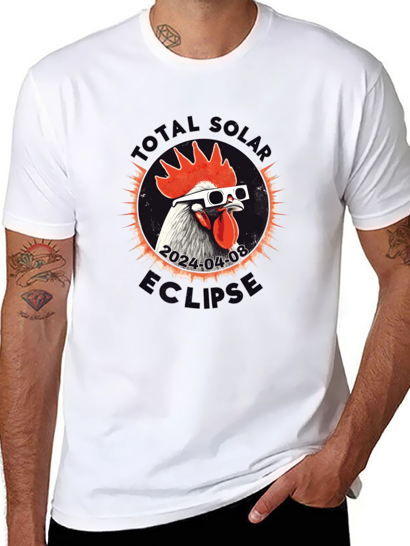 Total Solar Eclipse Chicken T-Shirt