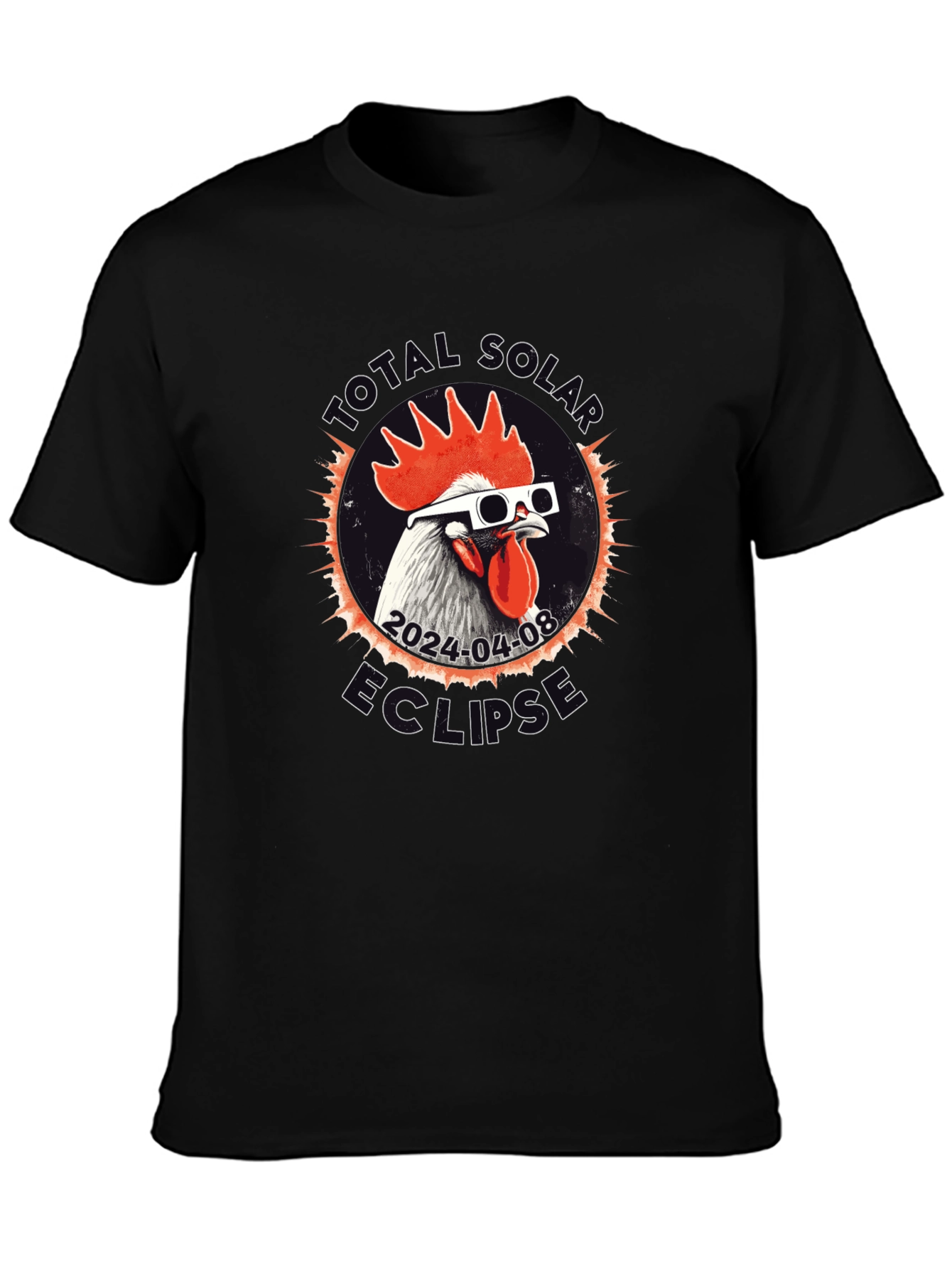 Total Solar Eclipse Chicken T-Shirt