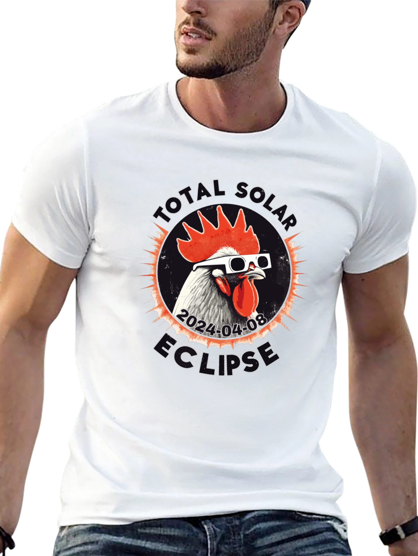 Total Solar Eclipse Chicken T-Shirt