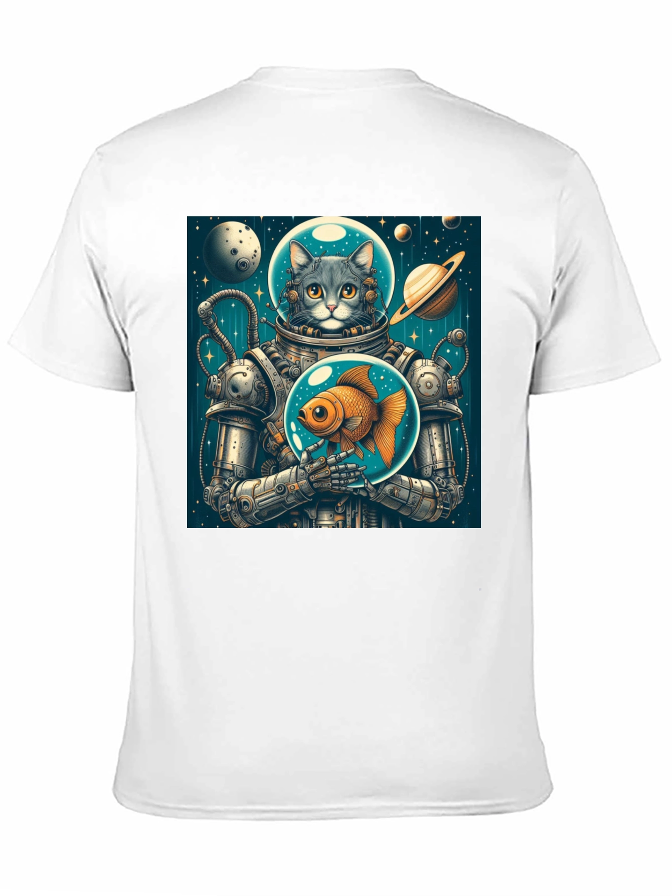 Cosmic Cat Astronaut T-Shirt
