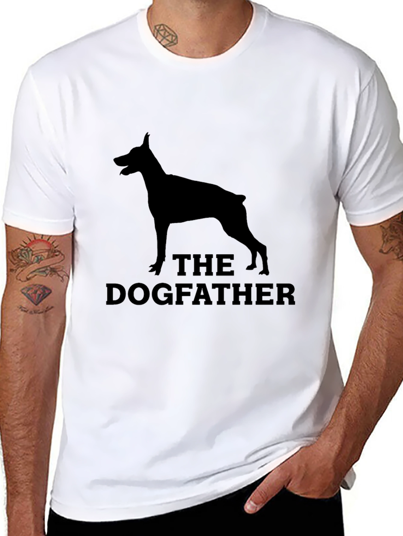 The Dogfather T-Shirt - Black Novelty Tee
