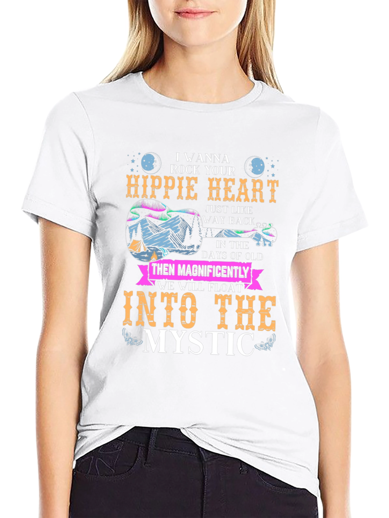 Hippie Heart Mystic Graphic T-Shirt