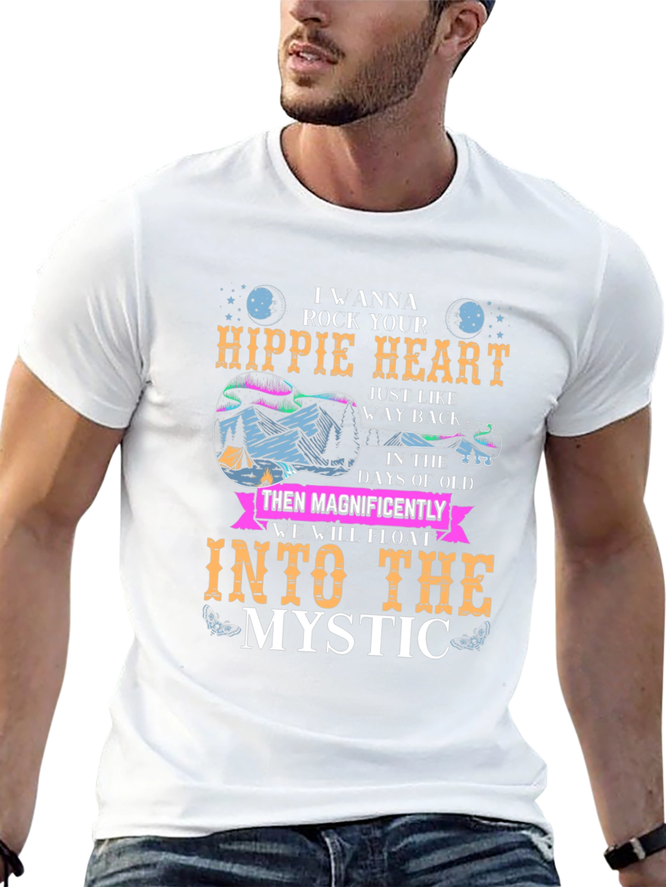 Hippie Heart Mystic Graphic T-Shirt