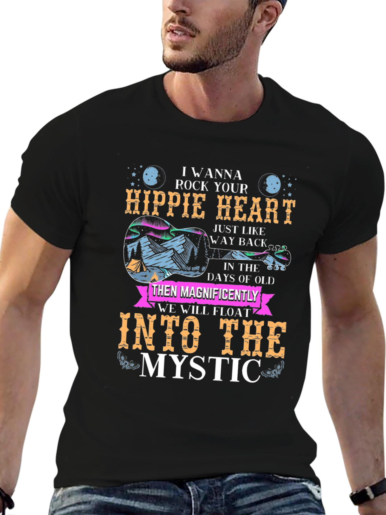 Hippie Heart Mystic Graphic T-Shirt