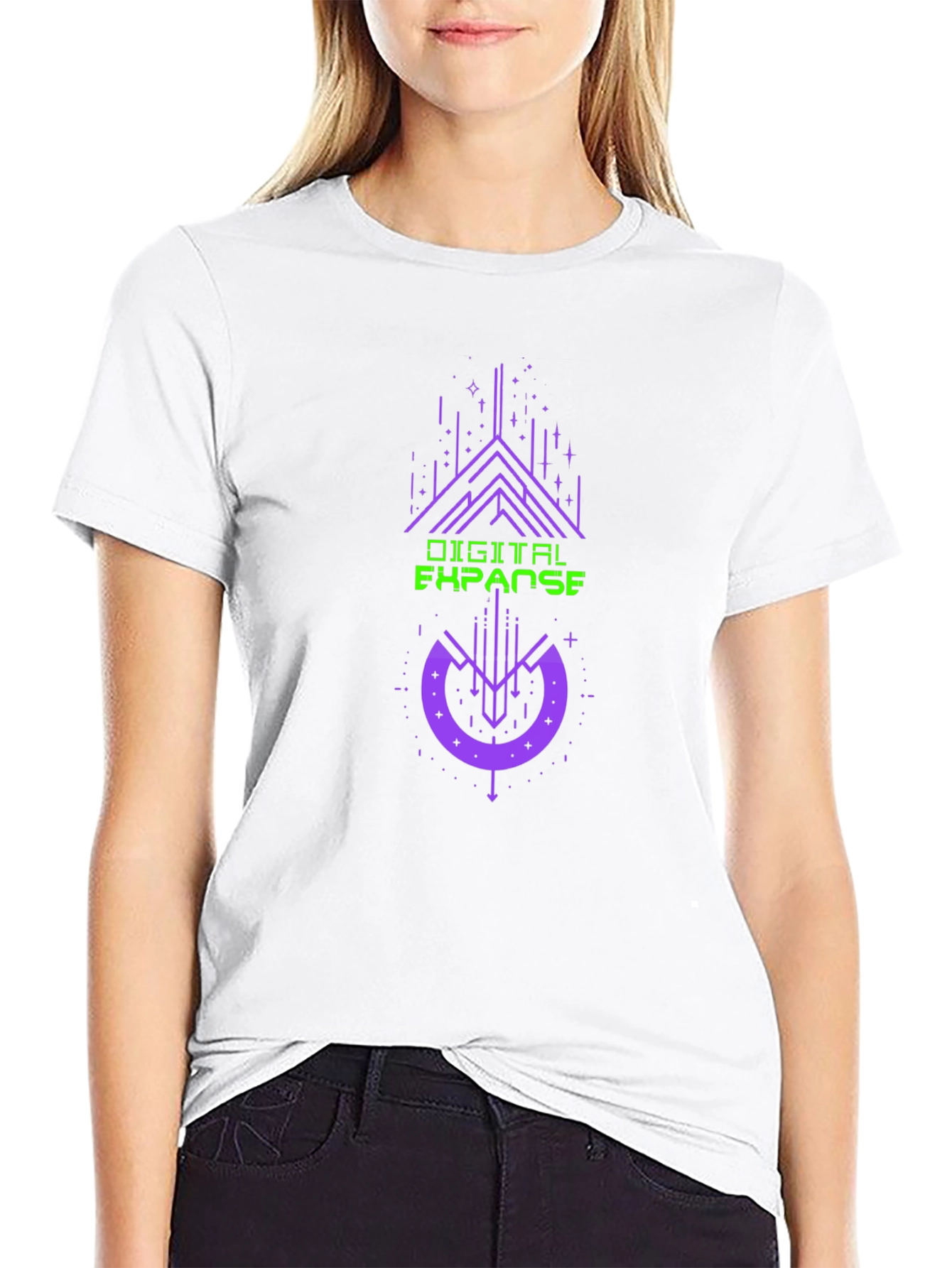 Digital Expanse Graphic Tee - Black