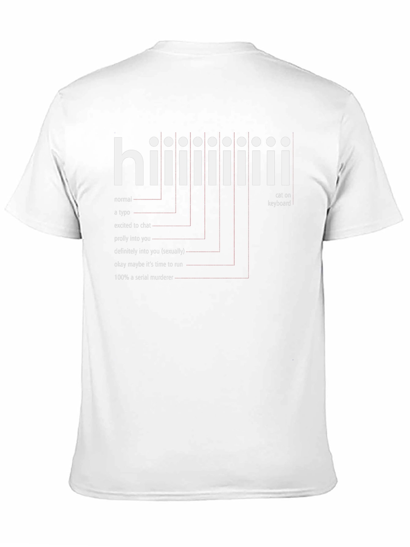 Hiiiiii Funny T-Shirt - Serial Murderer Cat Keyboard