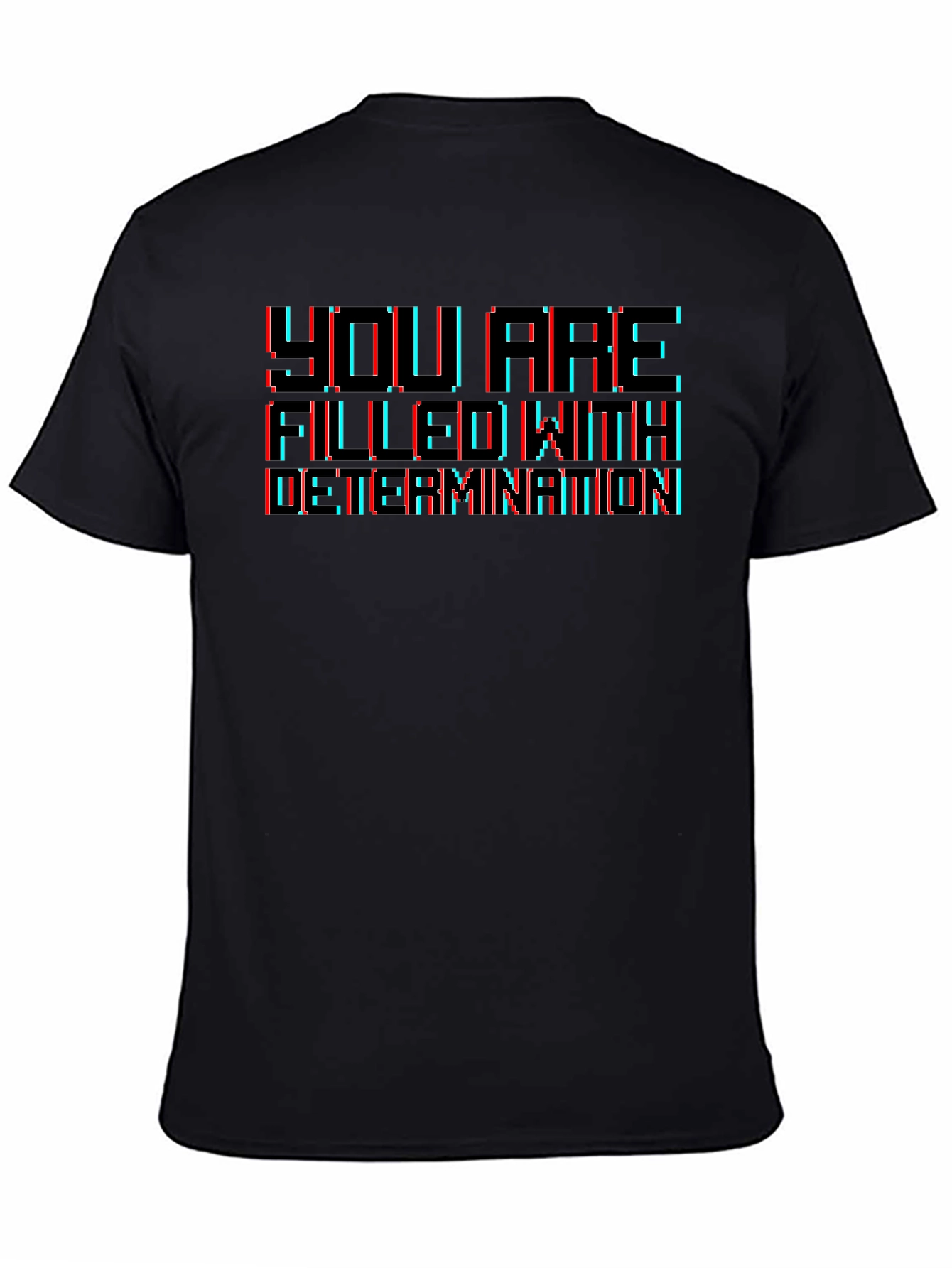 Determination Graphic T-Shirt - Retro Gaming Style
