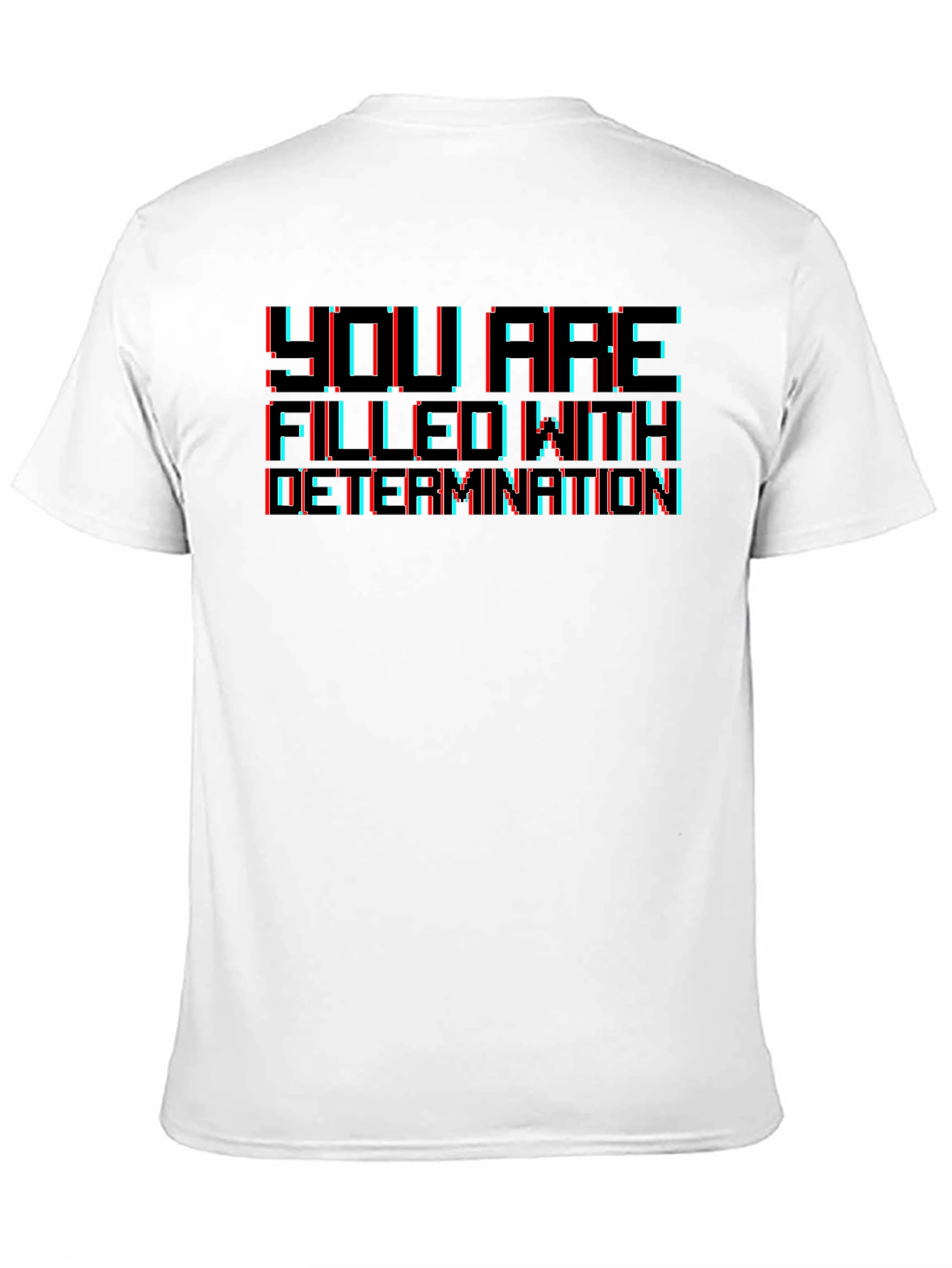 Determination Graphic T-Shirt - Retro Gaming Style