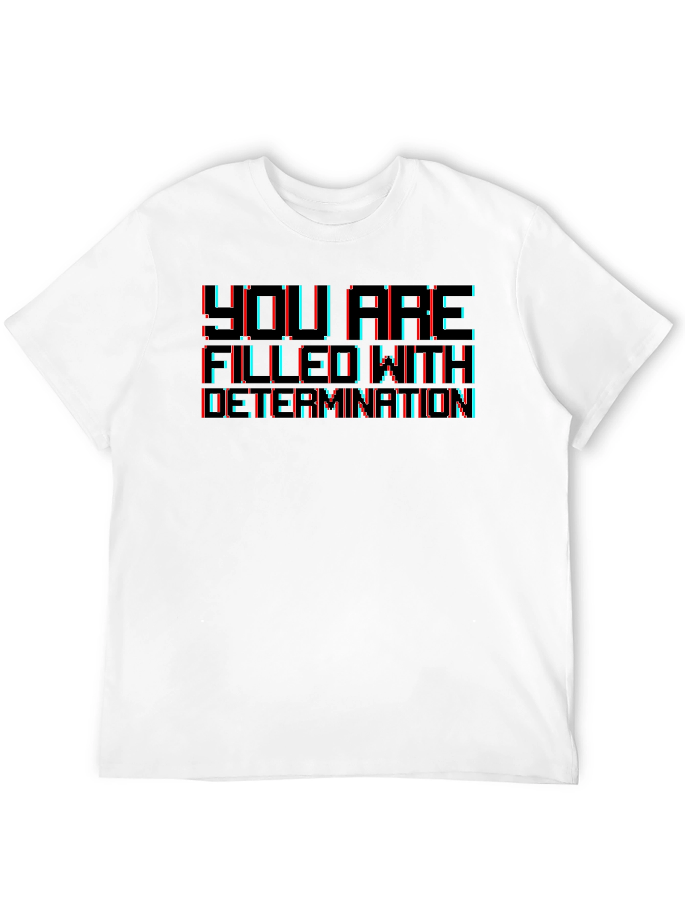 Determination Graphic T-Shirt - Retro Gaming Style