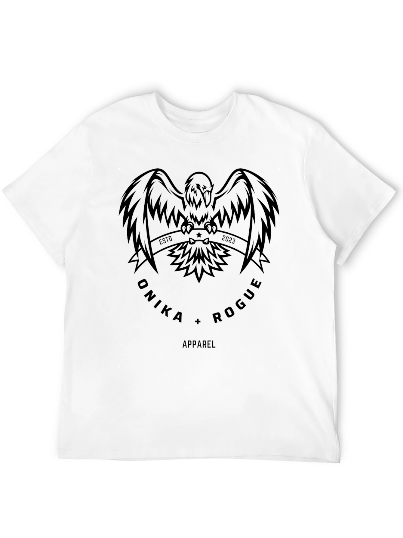 Monika Rogue Eagle Graphic Tee - Stylish Black Shirt