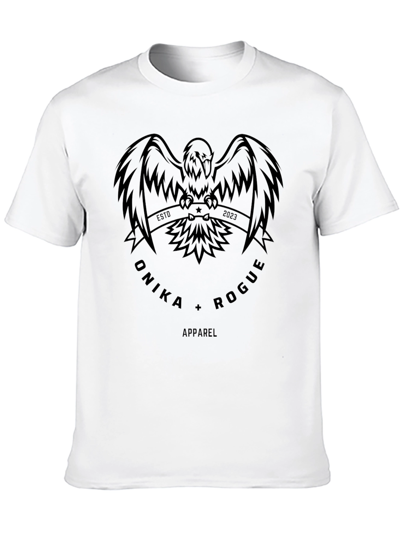 Monika Rogue Eagle Graphic Tee - Stylish Black Shirt