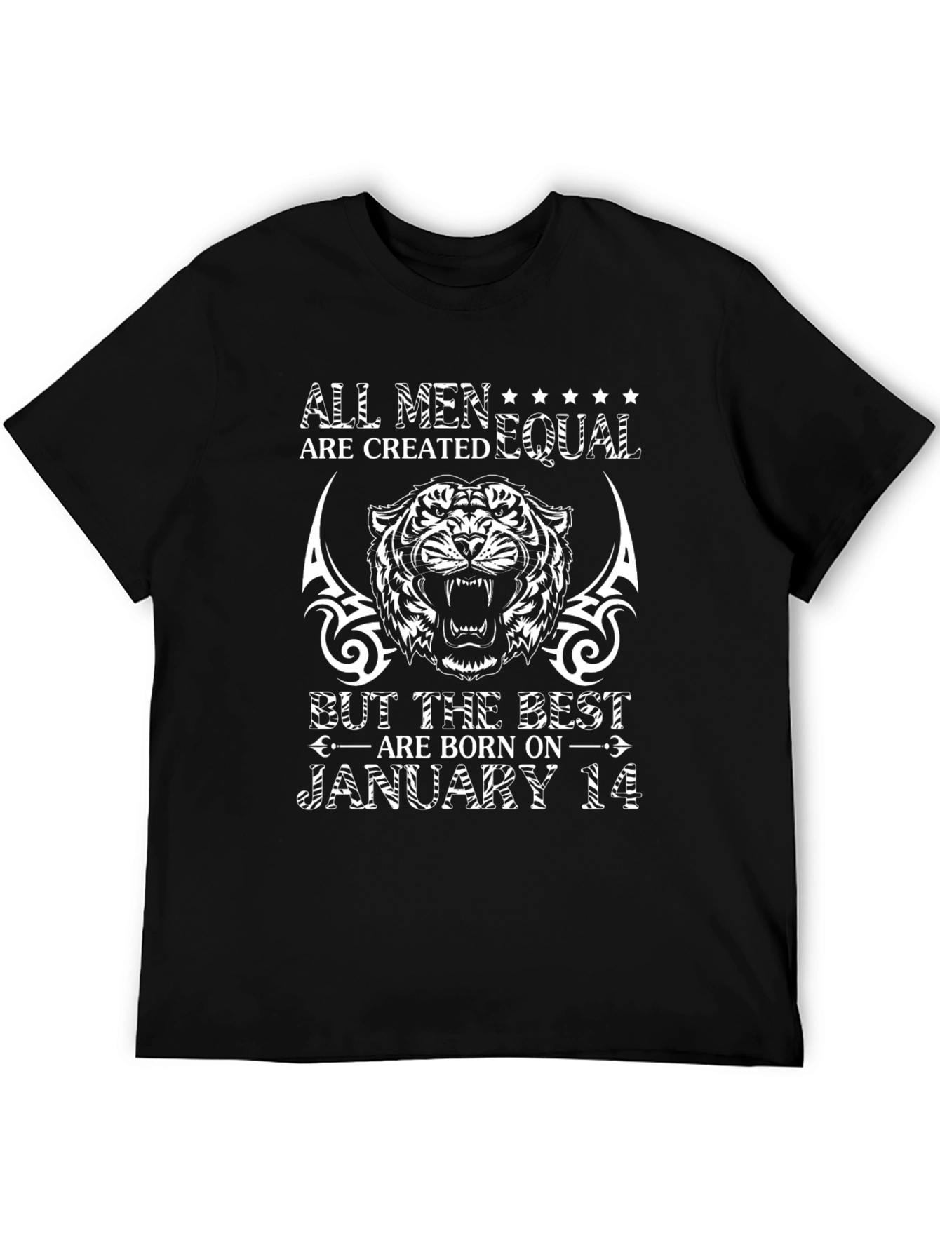 All Men Are Created Equal January 14 Birthday T-Shirt