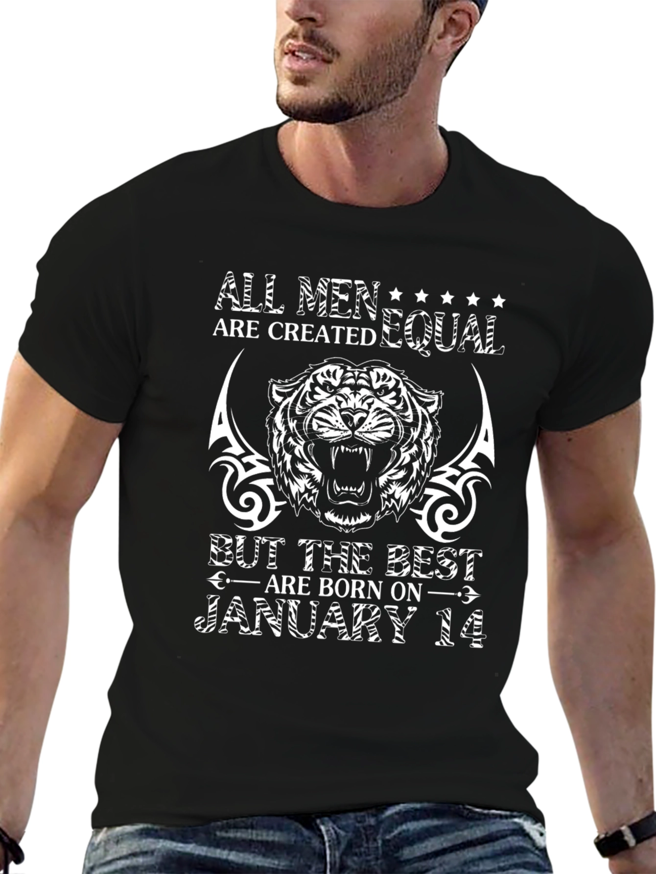 All Men Are Created Equal January 14 Birthday T-Shirt