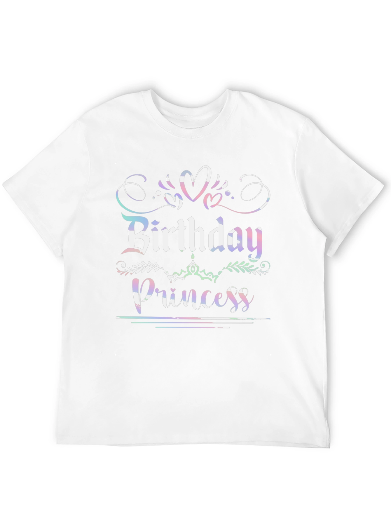 Birthday Princess Black Graphic Tee