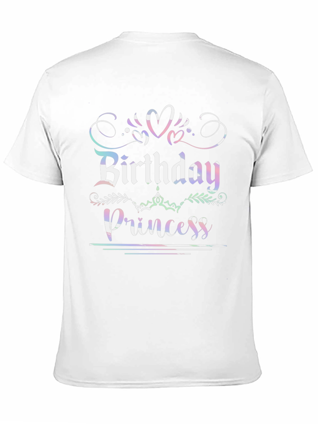 Birthday Princess Black Graphic Tee