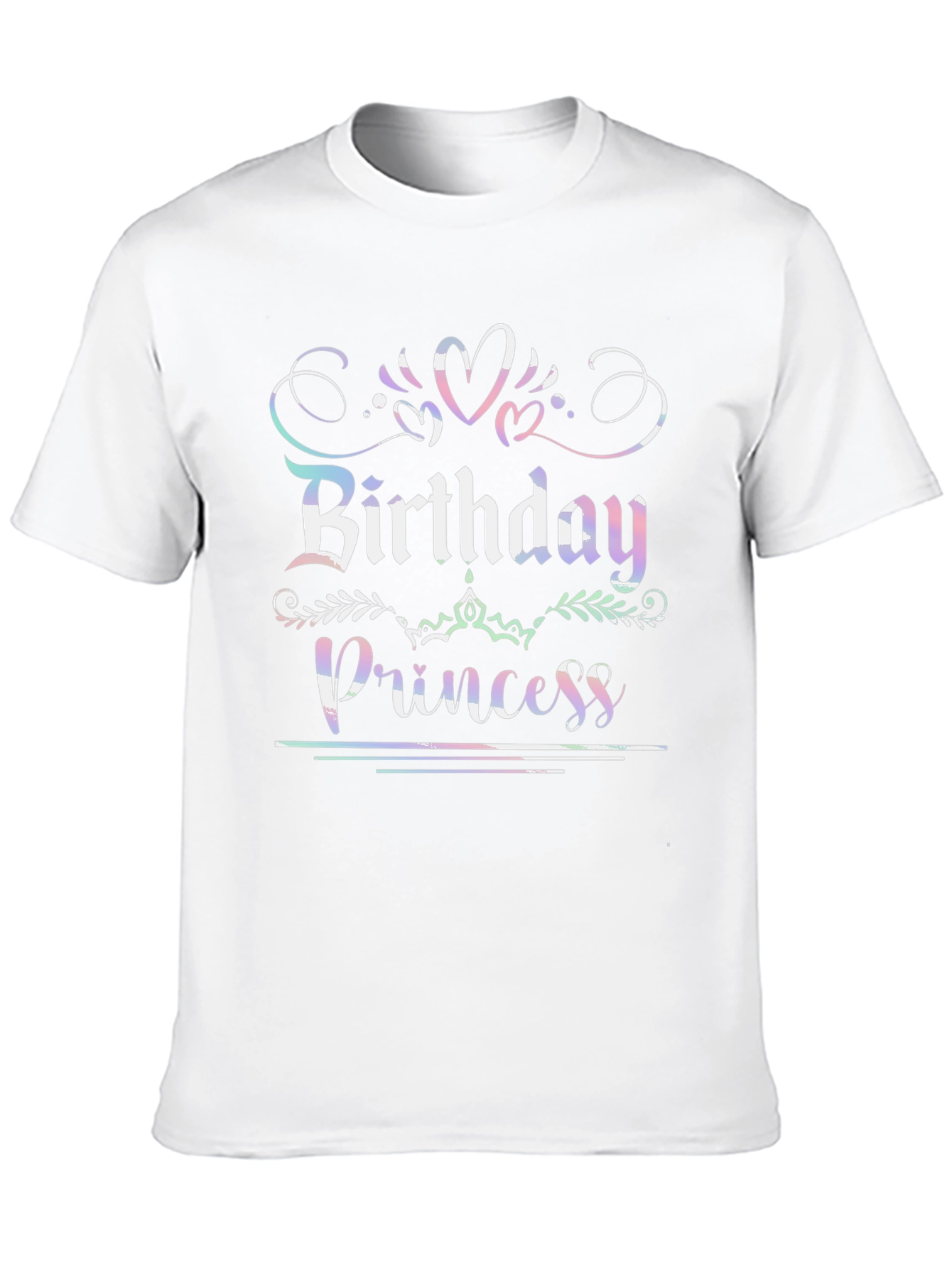 Birthday Princess Black Graphic Tee