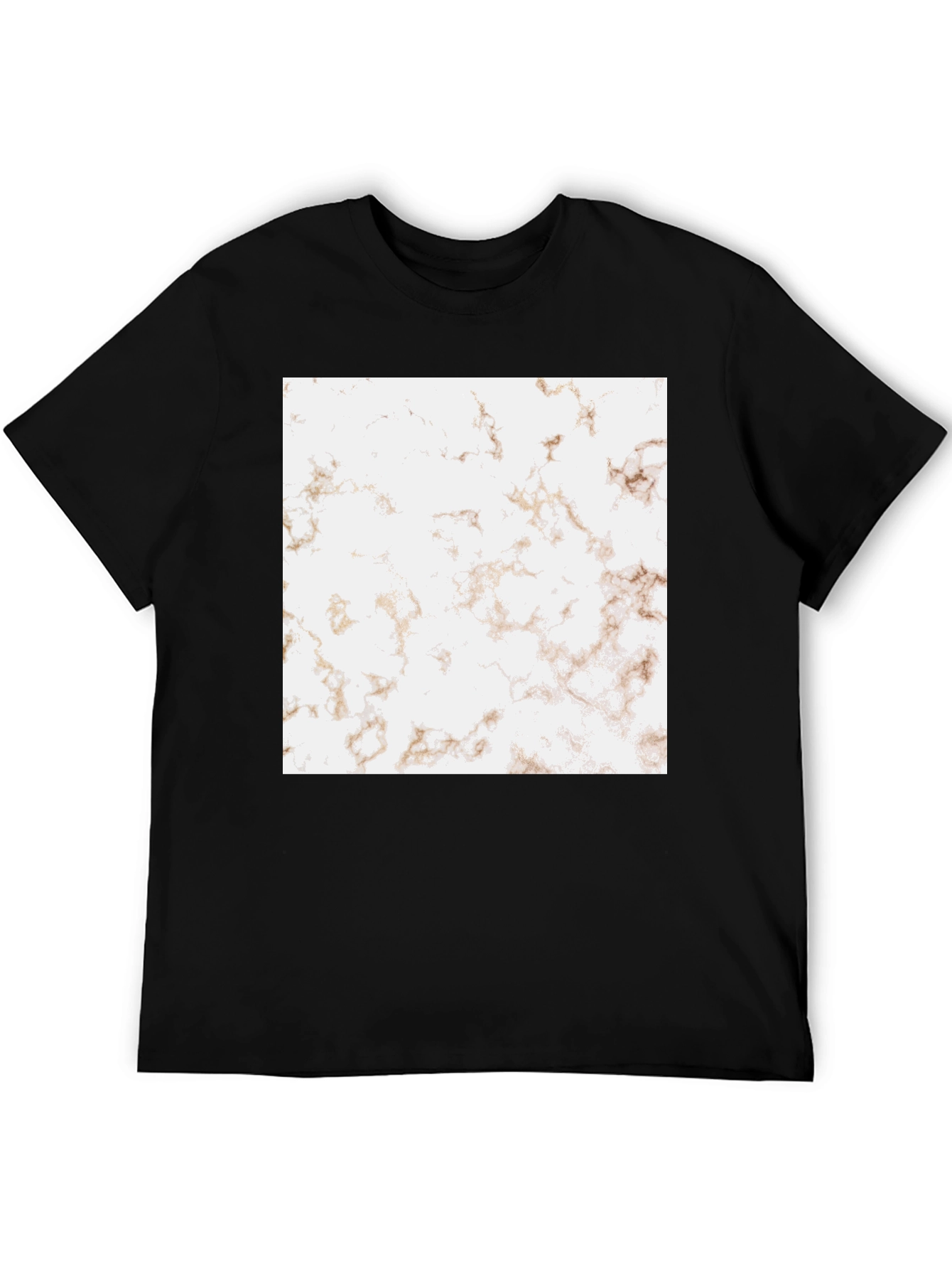 Marble Graphic Black T-Shirt