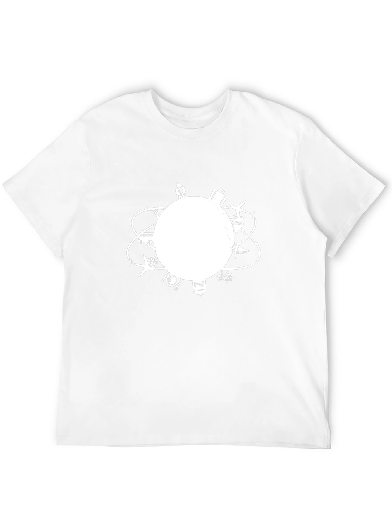 Globetrotter Tee: Travel Inspired Black T-Shirt