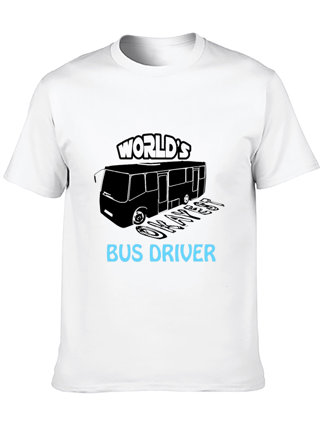Worlds Okayest Bus Driver Black T-Shirt