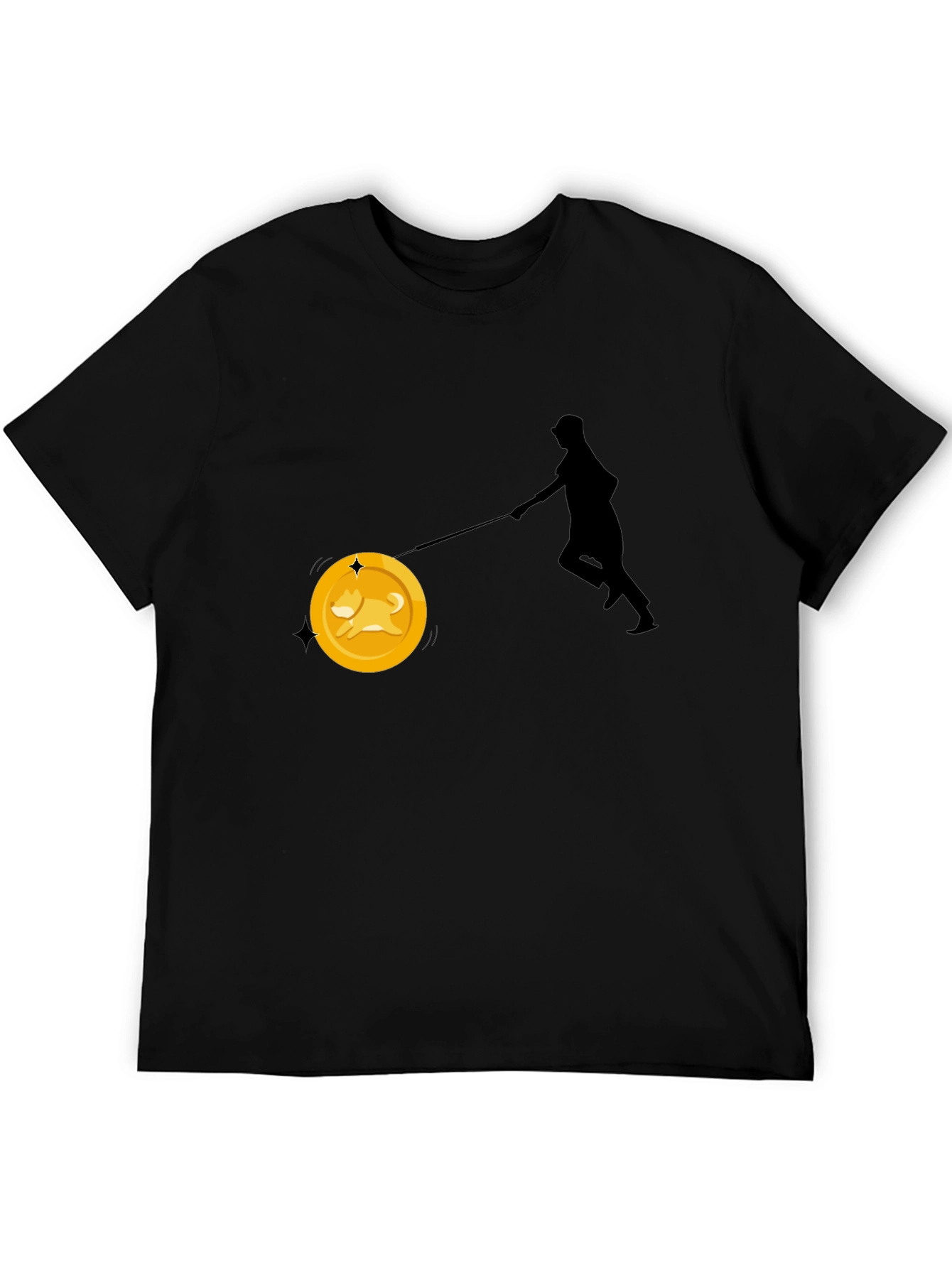Dogecoin Leash T-Shirt - Crypto Enthusiast Tee