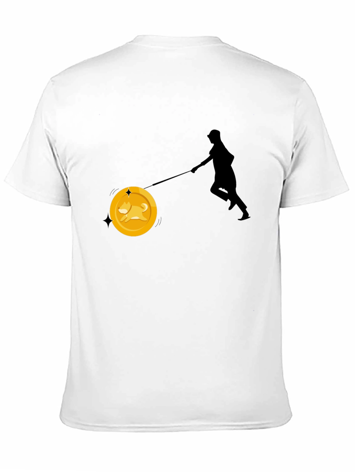 Dogecoin Leash T-Shirt - Crypto Enthusiast Tee