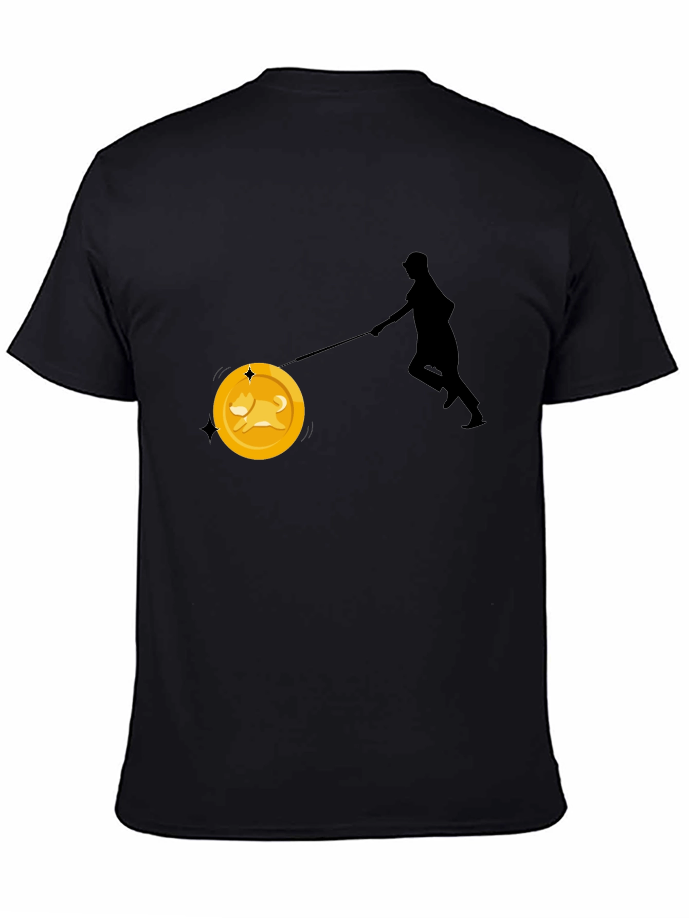 Dogecoin Leash T-Shirt - Crypto Enthusiast Tee