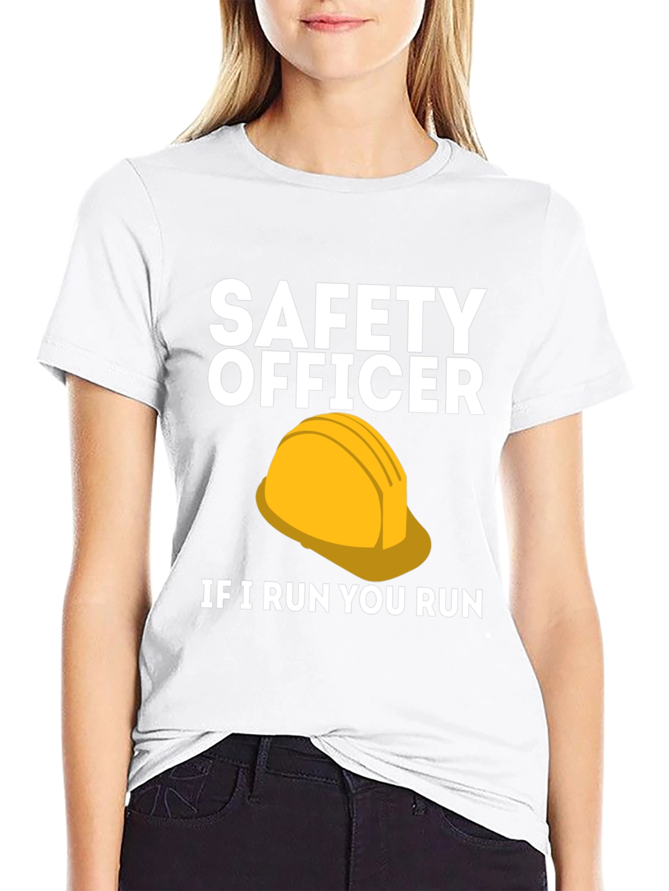 Safety Officer If I Run You Run Graphic T-Shirt
